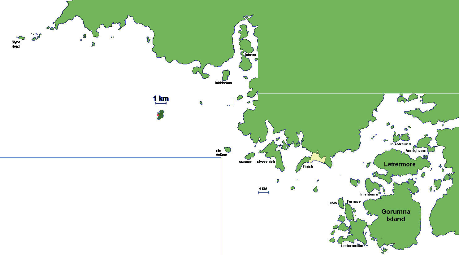 Wider view of Connemara Islands