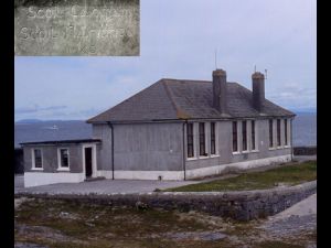 Scoil Caomhn - national school - 1940. There is also a secondary school on the island.