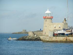 Ireland's Eye - the Martello Tower seen from Howht Harbour