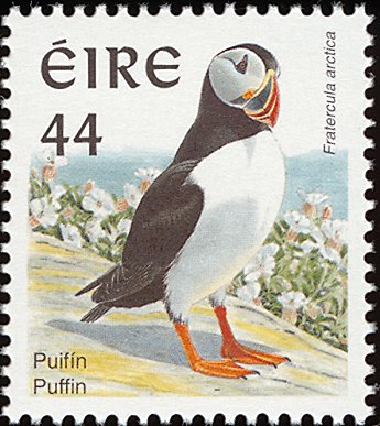 Irish Puffin Postage Stamp