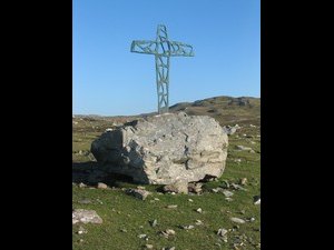 At the western end of the island - a memorial for two American students who drowned off the Stags of Inishbofin in 1976.