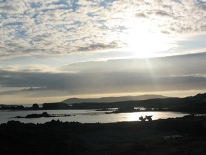 The sheltered beach at Knock.