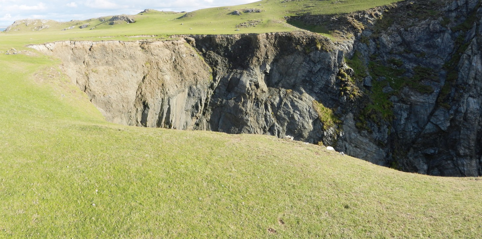 West End eroded cliffs.