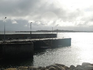 rainn Mhir - the island's main harbour