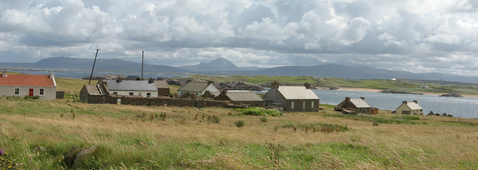 Owey - this line of houses follows a stream which would have been the source of water