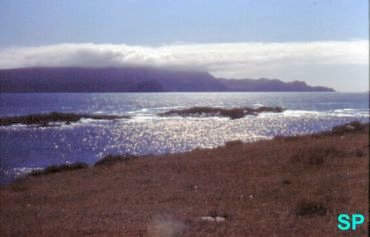 Achill in the distance as viewed from Duvillaunmore.