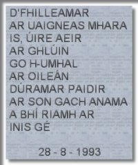 We retunred on the loneliness of the sea and the freshness of the air, humbly, on our knees on the island we said a prayer for every soul which has ever been on Inishkea