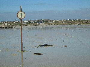 The way to the mainland is clear when the tide ebbs