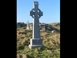On the night of 27 October 1927 16 fishermen from the townland of Rossadillisk on the mainland near Cleggan were drowned in a storm. 10 Inishkea men out fishing in currachs drowned in the same storm. Read an account of the Inishkea disaster on the Inishkea page,