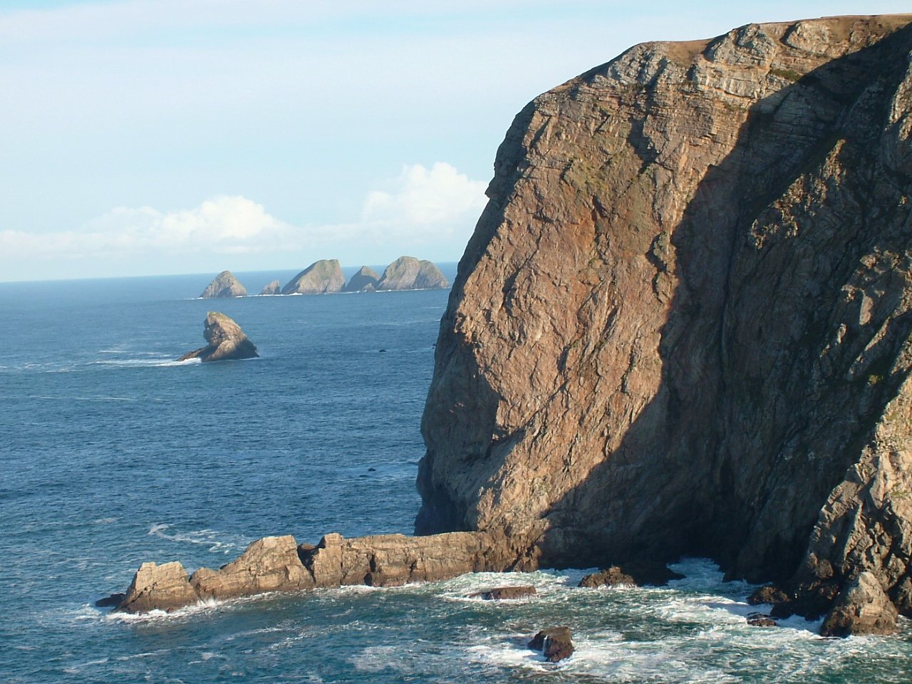 The Stags seen beyond Benwee Head